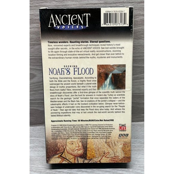 Ancient Voices Time Life Video VHS Seeking Noahs Flood SEALED 1999 BBC - Picture 2 of 5